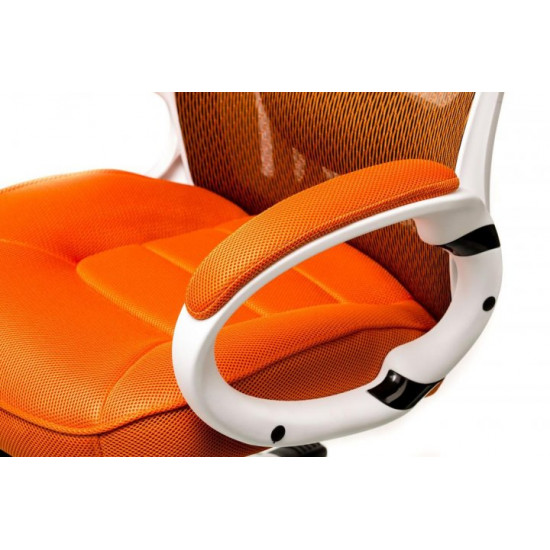Кресло офисное Special4You Briz orange / white оранжевое Кресло офисное Special4You Briz orange / white оранжевое