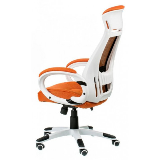 Кресло офисное Special4You Briz orange / white оранжевое Кресло офисное Special4You Briz orange / white оранжевое