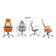 Кресло офисное Special4You Briz orange / white оранжевое Кресло офисное Special4You Briz orange / white оранжевое