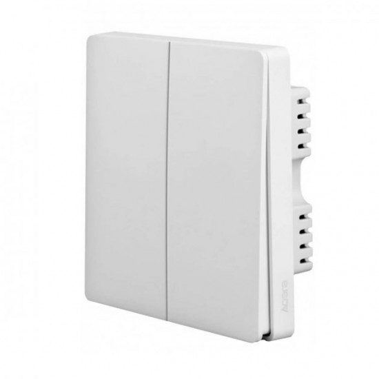 Выключатель с нулевой линией Aqara Light Switch Line-Neutral Double-Button QBKG12LM AK016CNW01 Выключатель с нулевой линией Aqara Light Switch Line-Neutral Double-Button QBKG12LM AK016CNW01