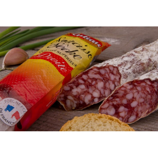 Dried sausage Saucisse seche droite 250 gr. Dried sausage Saucisse seche droite 250 gr.