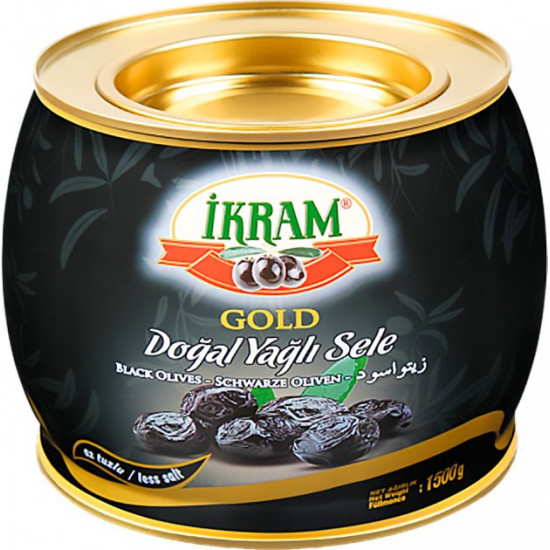 Оливки темные Ikram 1500 г (8696591064396) Оливки темные Ikram 1500 г (8696591064396)