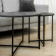 Set of coffee tables “Modern” – Black, Charcoal Set of coffee tables “Modern” – Black, Charcoal