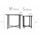Set of coffee tables “Modern” – Black, Charcoal Set of coffee tables “Modern” – Black, Charcoal