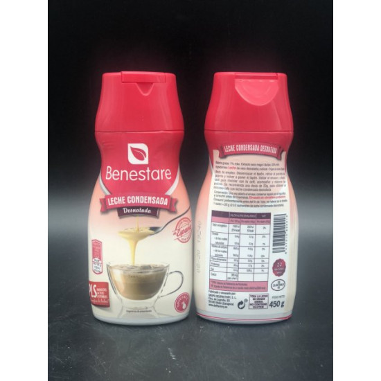 Обезжиренное сгущенное молоко Benestare Leche Condensada Desnatada 450г Обезжиренное сгущенное молоко Benestare Leche Condensada Desnatada 450г
