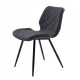 Chair for kitchen, cafe, bar, restaurant Diamond metal black/fabric gray graphite Concepto Chair for kitchen, cafe, bar, restaurant Diamond metal black/fabric gray graphite Concepto