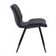 Chair for kitchen, cafe, bar, restaurant Diamond metal black/fabric gray graphite Concepto Chair for kitchen, cafe, bar, restaurant Diamond metal black/fabric gray graphite Concepto