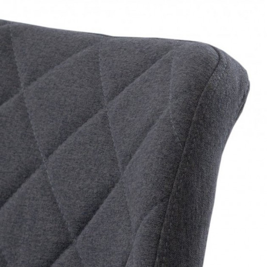 Chair for kitchen, cafe, bar, restaurant Diamond metal black/fabric gray graphite Concepto Chair for kitchen, cafe, bar, restaurant Diamond metal black/fabric gray graphite Concepto