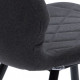 Chair for kitchen, cafe, bar, restaurant Diamond metal black/fabric gray graphite Concepto Chair for kitchen, cafe, bar, restaurant Diamond metal black/fabric gray graphite Concepto