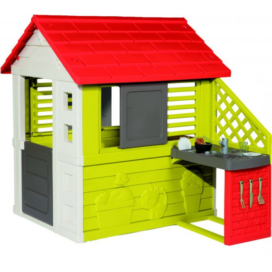 Домик Smoby Toys Солнечный с летней кухней (810713) (3032168107137) Домик Smoby Toys Солнечный с летней кухней (810713) (3032168107137)