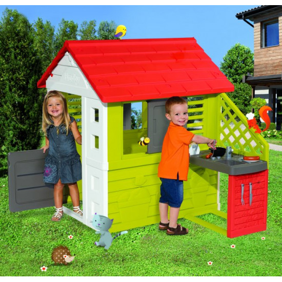 Домик Smoby Toys Солнечный с летней кухней (810713) (3032168107137) Домик Smoby Toys Солнечный с летней кухней (810713) (3032168107137)