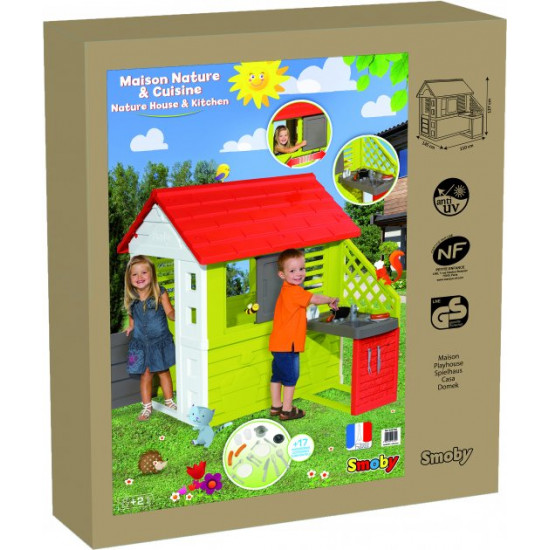 Домик Smoby Toys Солнечный с летней кухней (810713) (3032168107137) Домик Smoby Toys Солнечный с летней кухней (810713) (3032168107137)