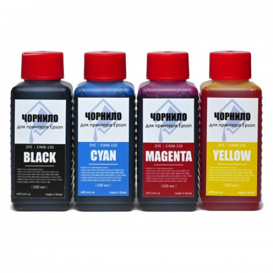Ink set for Epson L312 Ink-mate printer 4 x 100 ml Ink set for Epson L312 Ink-mate printer 4 x 100 ml
