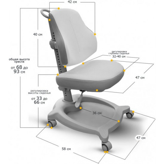 Children's chair ErgoKids GT Y-402 Orthopedic Pink (Y-402 KP) Children's chair ErgoKids GT Y-402 Orthopedic Pink (Y-402 KP)