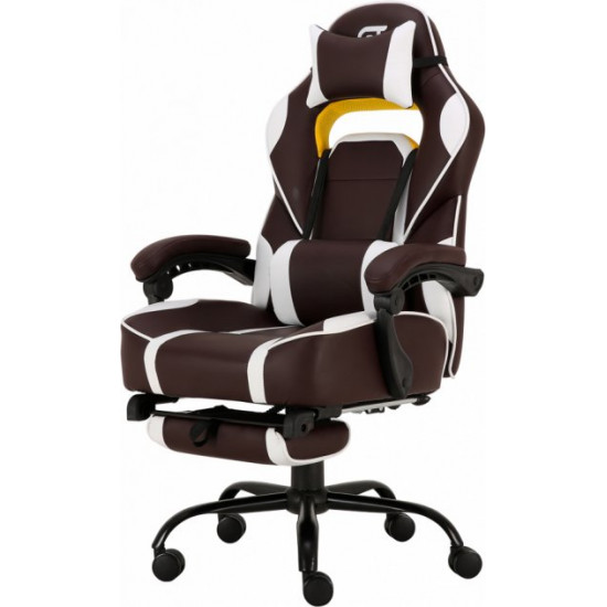 Кресло для геймеров GT Racer X-2748 Dark Brown/White Кресло для геймеров GT Racer X-2748 Dark Brown/White
