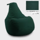 Frameless bag chair pear Coolki XXL 90x130 Dark Green (Oxford 600D PU) Frameless bag chair pear Coolki XXL 90x130 Dark Green (Oxford 600D PU)