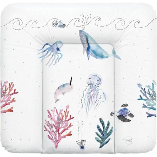 Changing mattress for chest of drawers Ceba Baby 75x72 cm soft Ocean (W-144-123-652) Changing mattress for chest of drawers Ceba Baby 75x72 cm soft Ocean (W-144-123-652)