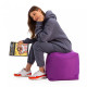 Pouf cube Prolisok purple 40x40 Oxford PU 600d
