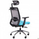 Крісло AMF Install Black Alum Grey/Light Blue 544878 Крісло AMF Install Black Alum Grey/Light Blue 544878