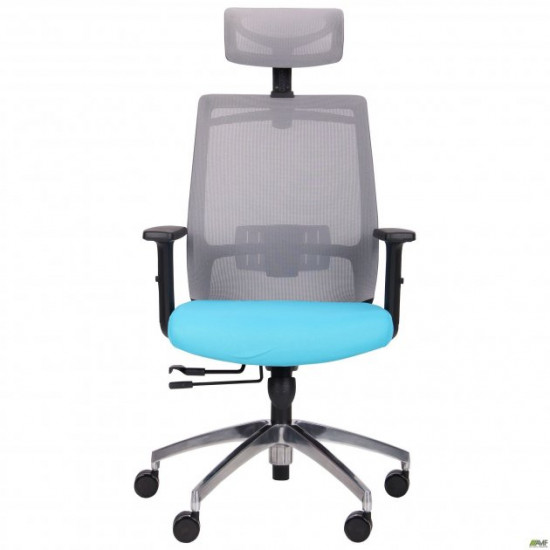 Крісло AMF Install Black Alum Grey/Light Blue 544878 Крісло AMF Install Black Alum Grey/Light Blue 544878