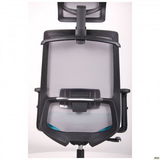 Крісло AMF Install Black Alum Grey/Light Blue 544878 Крісло AMF Install Black Alum Grey/Light Blue 544878
