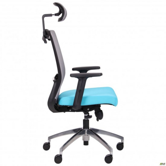 Крісло AMF Install Black Alum Grey/Light Blue 544878 Крісло AMF Install Black Alum Grey/Light Blue 544878