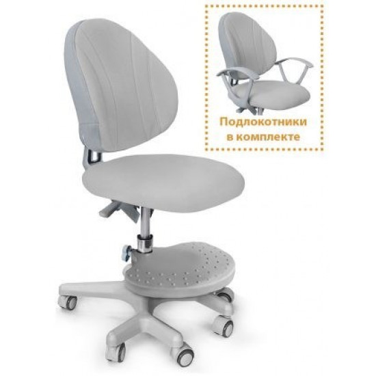 Дитяче крісло Evo-Kids Mio сіра однотонна оббивка Y-407 G Дитяче крісло Evo-Kids Mio сіра однотонна оббивка Y-407 G