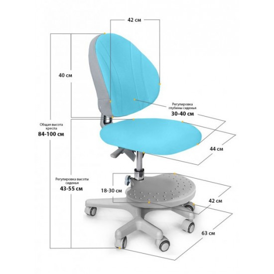 Дитяче крісло Evo-Kids Mio зелена однотонна оббивка Y-407 KZ Дитяче крісло Evo-Kids Mio зелена однотонна оббивка Y-407 KZ