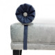 Bench Marseille Gray + Blue (110x40 cm) Soft Marble Velor in the hallway, bedroom, living room Bench Marseille Gray + Blue (110x40 cm) Soft Marble Velor in the hallway, bedroom, living room