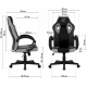 Геймерське крісло GT RACER X-2752 BLACK/GREEN Геймерське крісло GT RACER X-2752 BLACK/GREEN