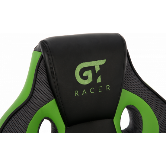 Геймерське крісло GT RACER X-2752 BLACK/GREEN Геймерське крісло GT RACER X-2752 BLACK/GREEN