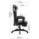 Кресло для геймеров GT Racer X-2749-1 Fabric Black Кресло для геймеров GT Racer X-2749-1 Fabric Black