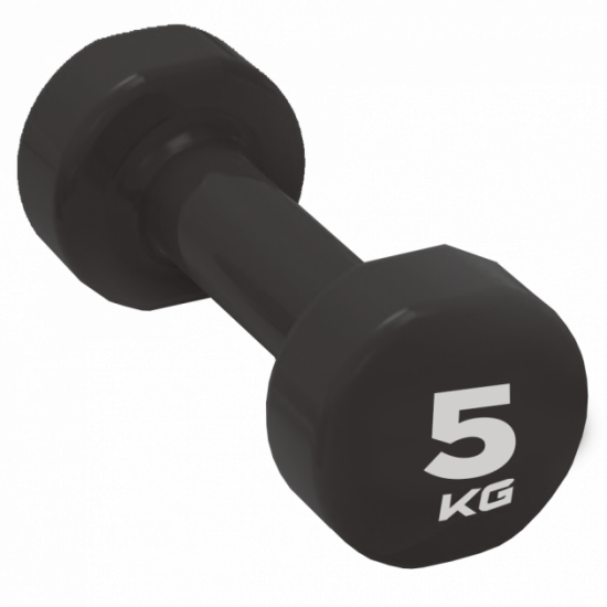 Гантель вініловий LivePro Studio Dumbbell 5 кг (LP8076-5) Black Гантель вініловий LivePro Studio Dumbbell 5 кг (LP8076-5) Black