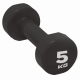 Гантель вініловий LivePro Studio Dumbbell 5 кг (LP8076-5) Black Гантель вініловий LivePro Studio Dumbbell 5 кг (LP8076-5) Black