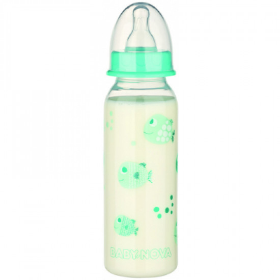Бутылочка для кормления Baby-Nova Декор 240 мл Бирюзовая (3960071) Бутылочка для кормления Baby-Nova Декор 240 мл Бирюзовая (3960071)