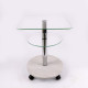 Стол журнальный Commus Bravo Light400 Kv6 clear-sosnak-chr50 Стол журнальный Commus Bravo Light400 Kv6 clear-sosnak-chr50