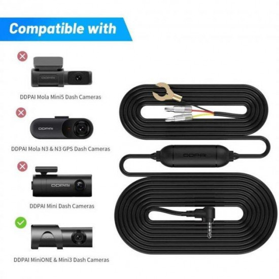 Кабель режима парковки DDPai AUX Hardwire Kit Mini One/Mini 3 Кабель режима парковки DDPai AUX Hardwire Kit Mini One/Mini 3