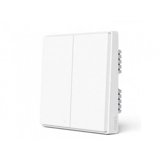 Вимикач без нульової лінії Aqara Light Switch D1 Double-Button QBKG22LM AK044CNW01 Вимикач без нульової лінії Aqara Light Switch D1 Double-Button QBKG22LM AK044CNW01