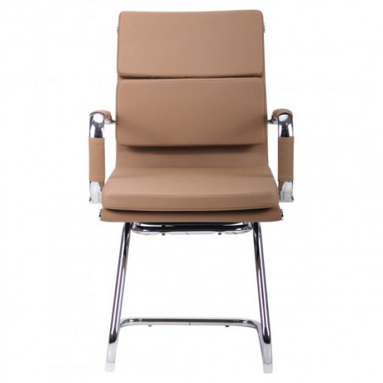 Крісло офісне AMF Slim FX CF (XH-630C) бежевий (метал/шкірозамінник PU) (513579) Крісло офісне AMF Slim FX CF (XH-630C) бежевий (метал/шкірозамінник PU) (513579)