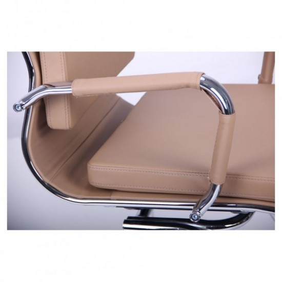 Крісло офісне AMF Slim FX CF (XH-630C) бежевий (метал/шкірозамінник PU) (513579) Крісло офісне AMF Slim FX CF (XH-630C) бежевий (метал/шкірозамінник PU) (513579)