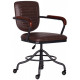 Кресло офисное Barber brown 830х590х580 сталь/кожзаменитель PU черный/коричневый AMF Кресло офисное Barber brown 830х590х580 сталь/кожзаменитель PU черный/коричневый AMF
