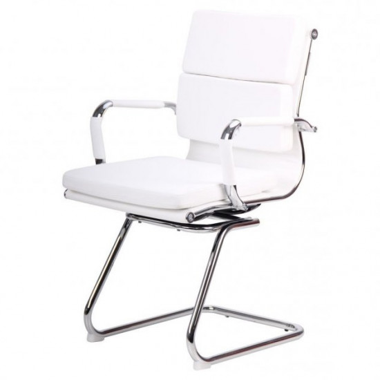 Крісло офісне AMF Slim FX CF (XH-630C) білий (метал/шкірозамінник PU) (513580) Крісло офісне AMF Slim FX CF (XH-630C) білий (метал/шкірозамінник PU) (513580)