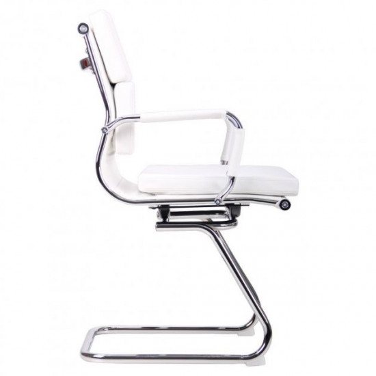 Крісло офісне AMF Slim FX CF (XH-630C) білий (метал/шкірозамінник PU) (513580) Крісло офісне AMF Slim FX CF (XH-630C) білий (метал/шкірозамінник PU) (513580)