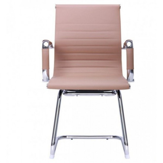Крісло офісне AMF Slim CF (XH-632C) бежевий (метал/шкірозамінник PU) (513266) Крісло офісне AMF Slim CF (XH-632C) бежевий (метал/шкірозамінник PU) (513266)