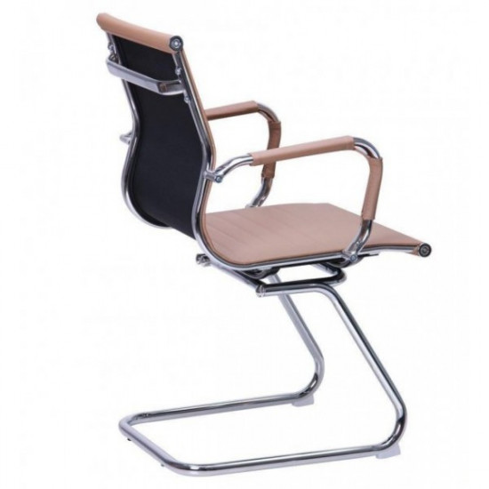 Крісло офісне AMF Slim CF (XH-632C) бежевий (метал/шкірозамінник PU) (513266) Крісло офісне AMF Slim CF (XH-632C) бежевий (метал/шкірозамінник PU) (513266)