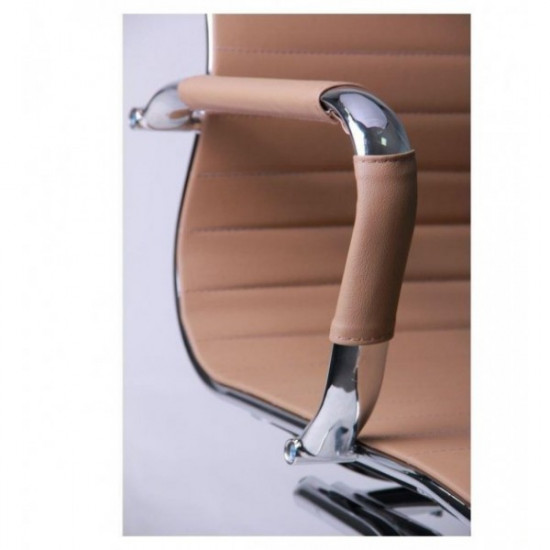 Крісло офісне AMF Slim CF (XH-632C) бежевий (метал/шкірозамінник PU) (513266) Крісло офісне AMF Slim CF (XH-632C) бежевий (метал/шкірозамінник PU) (513266)