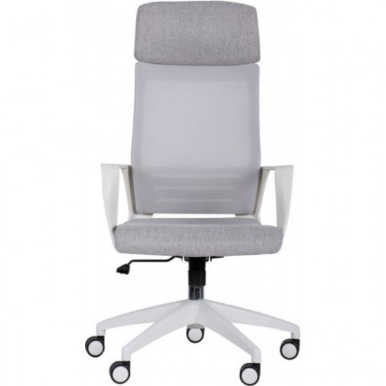 Крісло офісне AMF Twist white світло-сірий (механізм Tilt/пластик/тканина/сітка) (546477) Крісло офісне AMF Twist white світло-сірий (механізм Tilt/пластик/тканина/сітка) (546477)