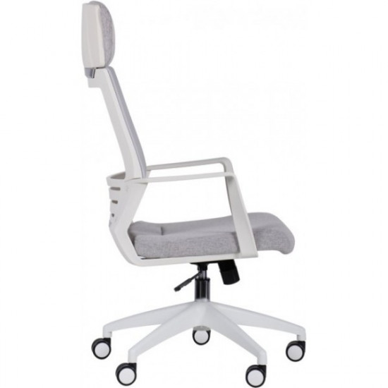 Крісло офісне AMF Twist white світло-сірий (механізм Tilt/пластик/тканина/сітка) (546477) Крісло офісне AMF Twist white світло-сірий (механізм Tilt/пластик/тканина/сітка) (546477)