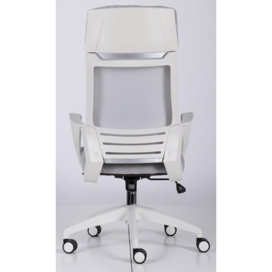 Крісло офісне AMF Twist white світло-сірий (механізм Tilt/пластик/тканина/сітка) (546477) Крісло офісне AMF Twist white світло-сірий (механізм Tilt/пластик/тканина/сітка) (546477)