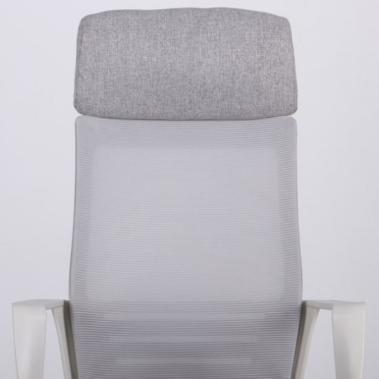 Крісло офісне AMF Twist white світло-сірий (механізм Tilt/пластик/тканина/сітка) (546477) Крісло офісне AMF Twist white світло-сірий (механізм Tilt/пластик/тканина/сітка) (546477)